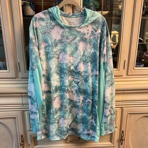 Huk Aqua Seafoam Camo Performance Hoodie